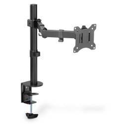 Uchwyt biurkowy pojedyncz (zacisk) DIGITUS 1xLCD max. 32"max. 8kg uchylno-obrotowy 270°