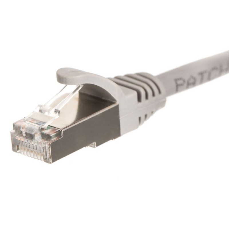 Patchcord RJ45, kat. 6 FTP F/UTP, 1m, Netrack, szary