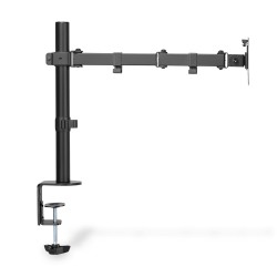 Uchwyt biurkowy pojedyncz (zacisk) DIGITUS 1xLCD max. 32"max. 8kg uchylno-obrotowy 270°