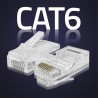 Wtyk QOLTEC złącze modularne RJ45 | CAT6 | UTP | Pozłacane styki | 10 sztuk