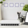 Switch niezarządzalny Qoltec przełącznik sieciowy 8 x port RJ45 | 1000Mbps | Fast Ethernet | LAN