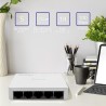 Switch niezarządzalny Qoltec przełącznik sieciowy 5 x port RJ45 | 100Mbps | Fast Ethernet | LAN