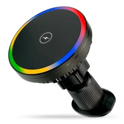 Uchwyt samochodowy everActive MC-W15 PRO magnetyczny 15W z ładowarką indukcyjną zgodny z MagSafe