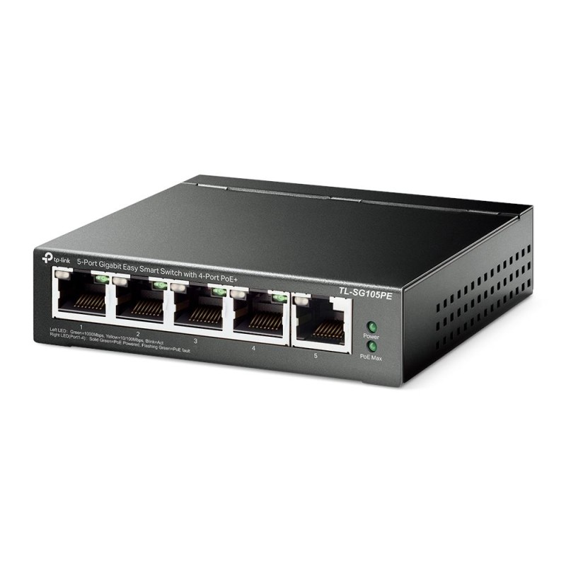 Switch zarządzalny TP-Link TL-SG105PE Easy Smart 5x10/100/1000 (4xPoE+)