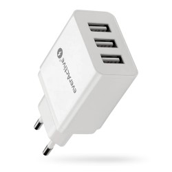 Ładowarka sieciowa everActive SC-300 3xUSB 3,4A