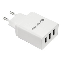 Ładowarka sieciowa everActive SC-300 3xUSB 3,4A