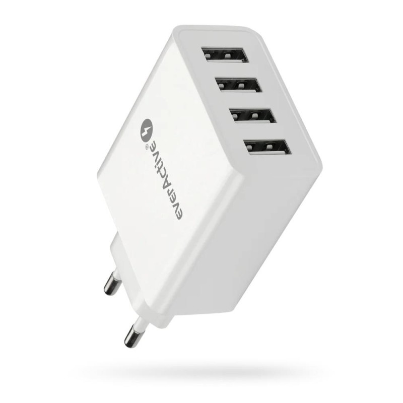 Ładowarka sieciowa everActive SC-400 4xUSB 5A