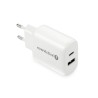 Ładowarka sieciowa everActive SC-370Q z gniazdem USB QC3.0 oraz USB-C PD PPS 25W