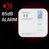 Czujnik tlenku węgla Qoltec z baterią | alarm 85dB | LED