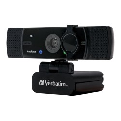 Kamera internetowa Verbatim AWC-03 4K UHD USB 2.0 z podwójnym mikrofonem czarna