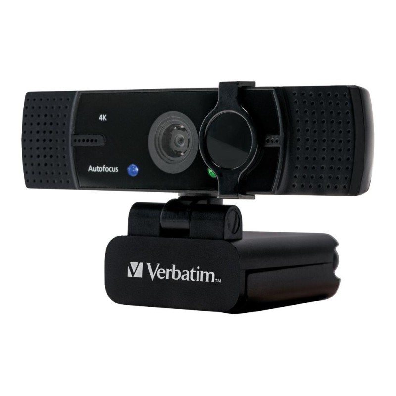 Kamera internetowa Verbatim AWC-03 4K UHD USB 2.0 z podwójnym mikrofonem czarna