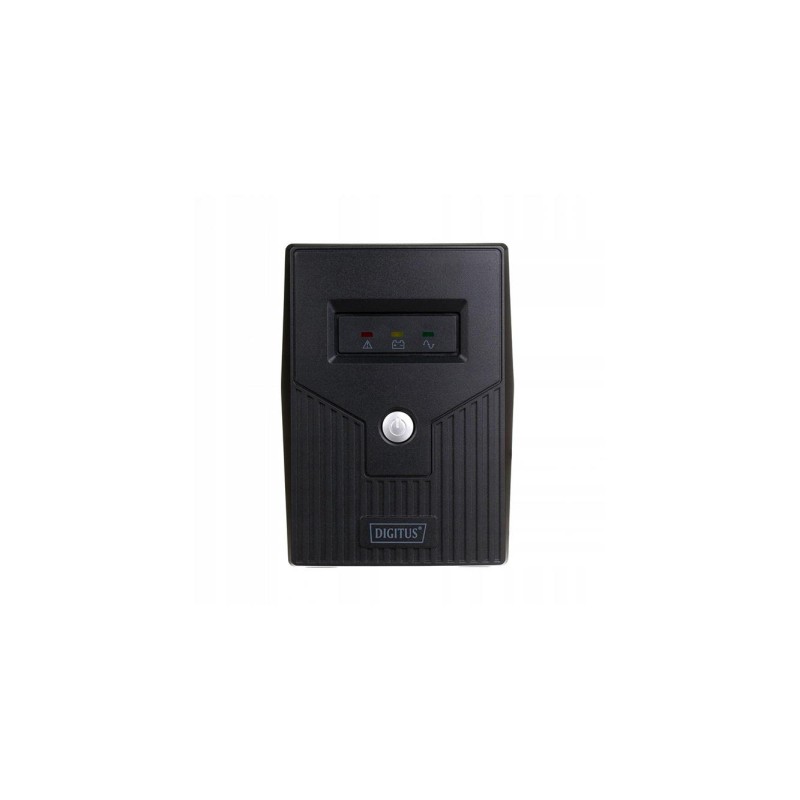 Zasilacz awaryjny UPS DIGITUS Line-Ineractive LED, 800VA/480W, 1x12V/9Ah, AVR, 2x Schuko CEE 7/3, 2x RJ11, 1x USB 2.0 typ B