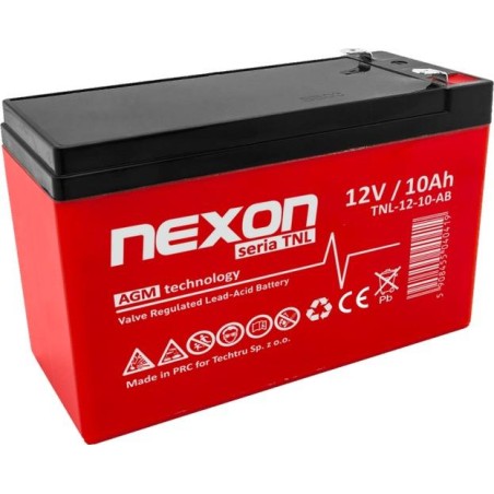 Akumulator żelowy Nexon AGM 12V 10Ah Long Life (12l) - głębokiego rozładowania i pracy cyklicznej