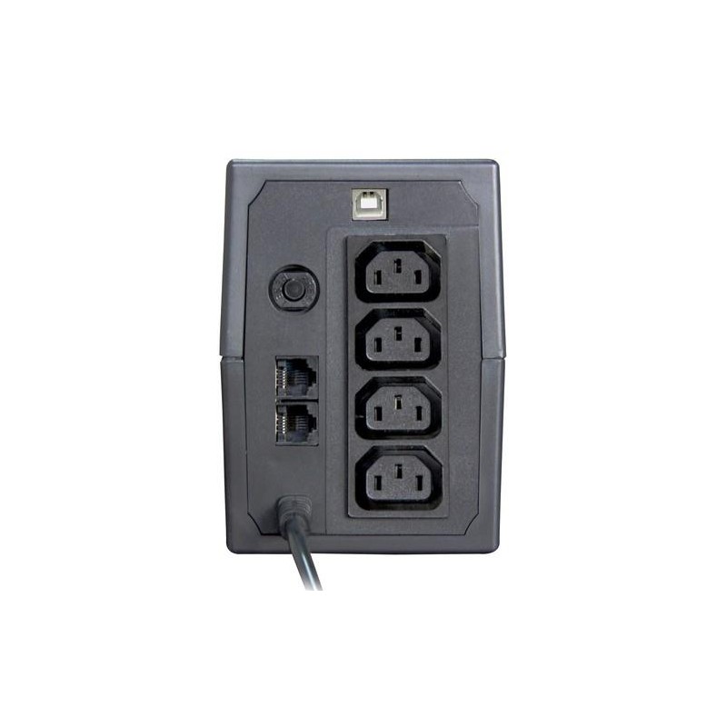 Zasilacz awaryjny UPS ORVALDI i650 LCD USB (4xIEC) line-interactive