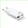 Ładowarka sieciowa everActive GaN SUPER SLIM SC-380Q QC3.0 USB-C PD 30W biała