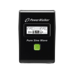 Zasilacz awaryjny UPS Power Walker Line-Interactive 600VA 2x PL 230V RJ11/45 USB LCD