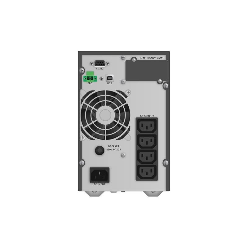 Zasilacz awaryjny UPS Power Walker On-Line 1000VA TG 4x IEC OUT, USB/RS-232, LCD, Tower, Epo