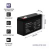 Akumulator AGM Qoltec 6V | 12Ah