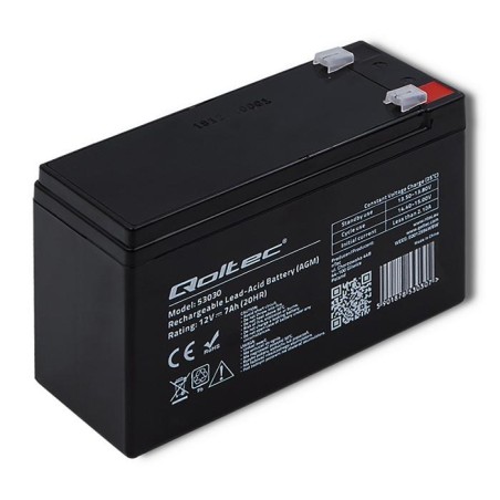 Akumulator AGM Qoltec 12V | 7Ah