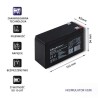 Akumulator AGM Qoltec 12V | 7Ah
