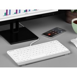 Klawiatura przewodowa mini A4Tech FSTYLER FK11 White