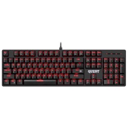 Klawiatura przewodowa Defender QUEST GK-596 MECHANICZNA podświetlana gaming RGB